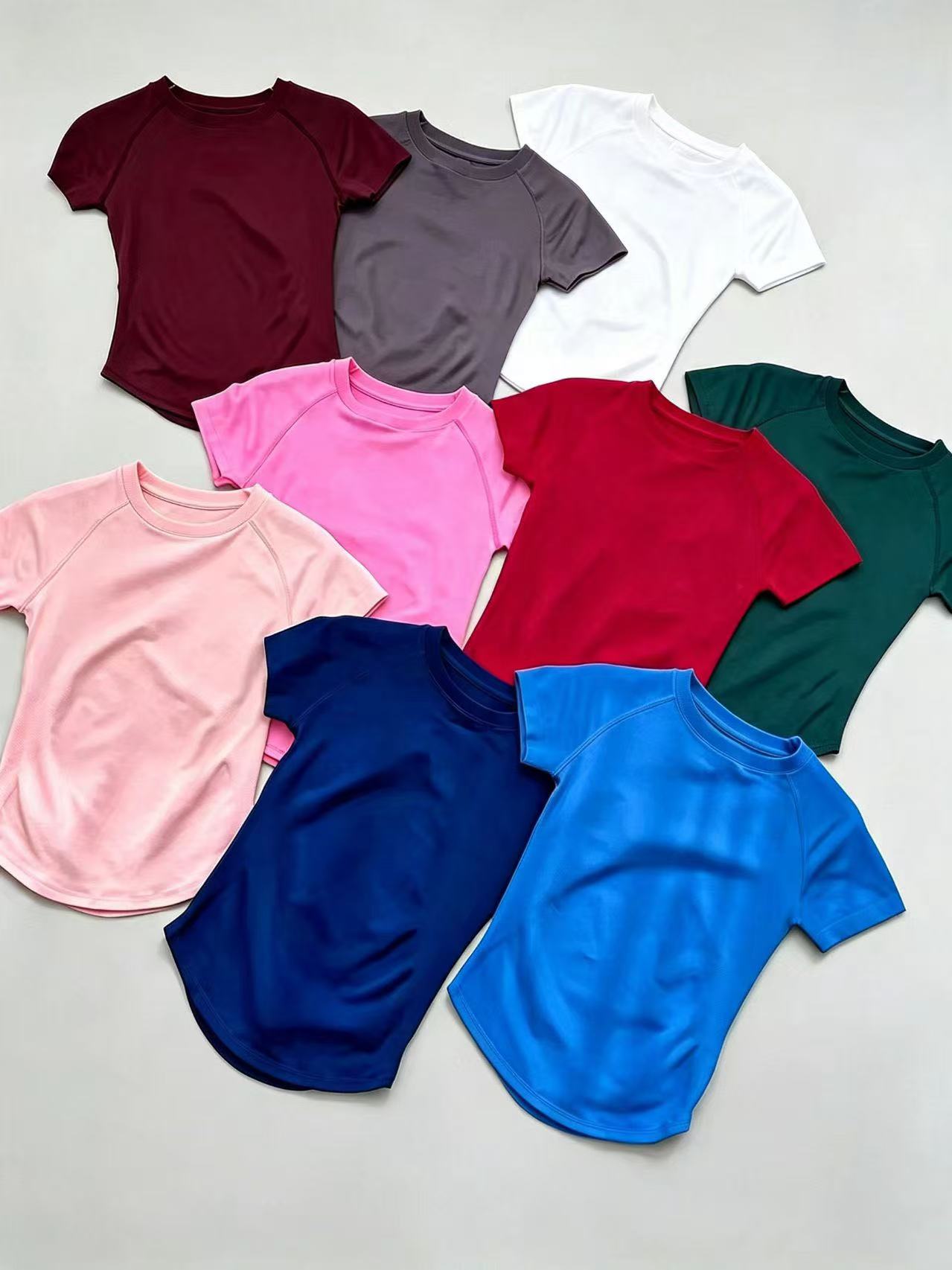Pilates Yoga Wear - Camiseta Esportiva Feminina de Verão DFUF,
