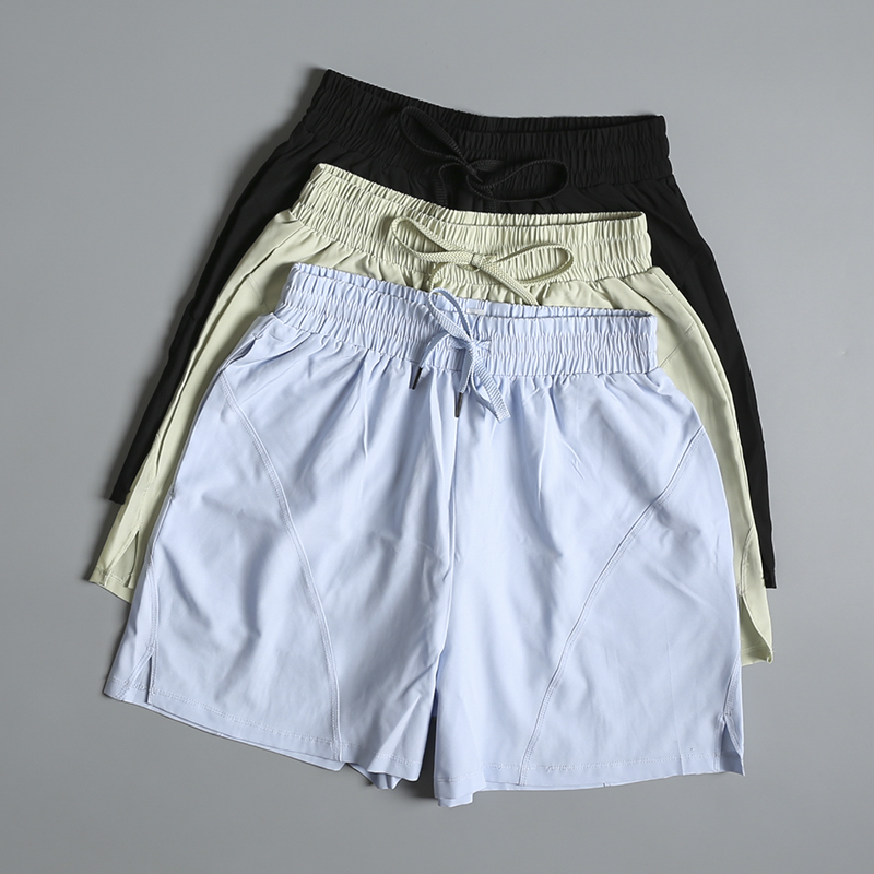 Pilates Yoga Morning - Shorts de Fitness de Cintura Alta