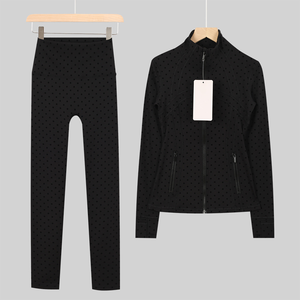 Pilates Yoga Wear - Conjunto de Jaqueta Esportiva Feminina para