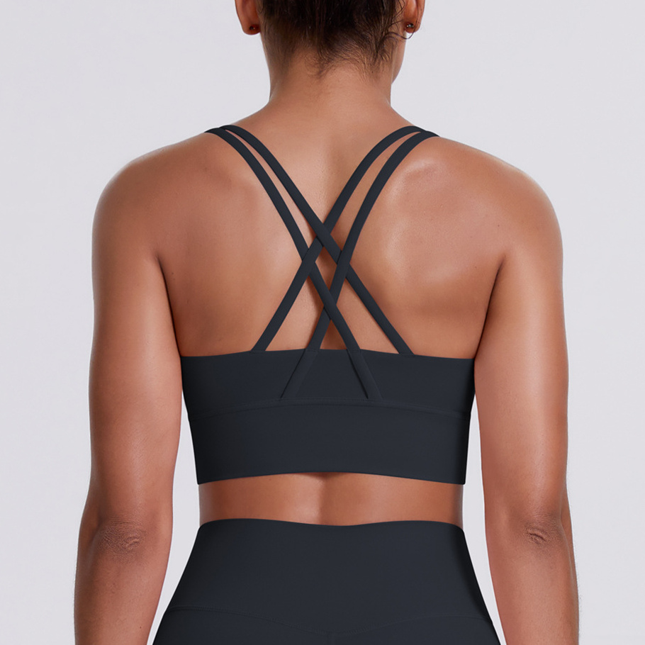 Pilates Yoga Clothes - Sutiã Esportivo Push Up, Top de